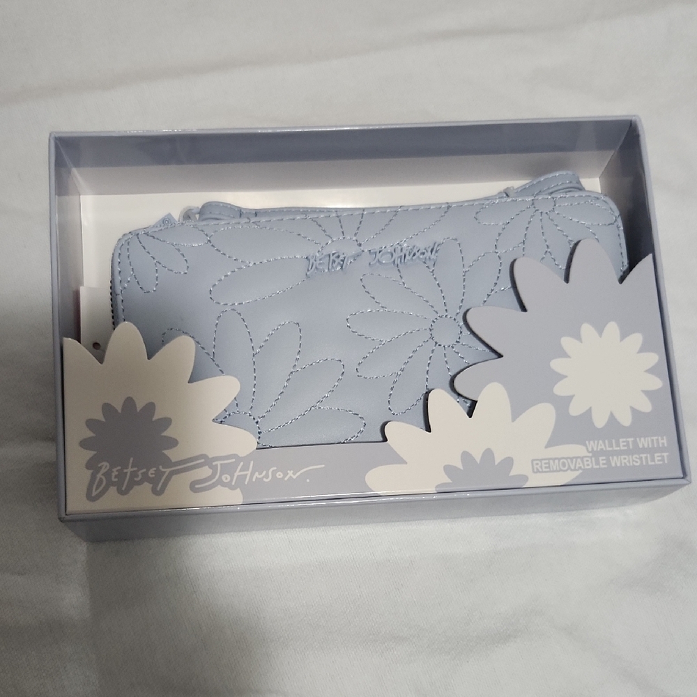 Betsey Johnson Sky Blue Floral Wallet